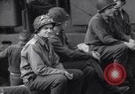 Image of American soldiers on board landing craft before D-Day invasion of Norm England United Kingdom, 1944, second 36 stock footage video 65675037051
