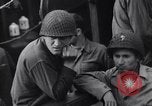 Image of American soldiers on board landing craft before D-Day invasion of Norm England United Kingdom, 1944, second 37 stock footage video 65675037051