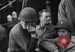 Image of American soldiers on board landing craft before D-Day invasion of Norm England United Kingdom, 1944, second 41 stock footage video 65675037051