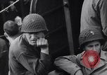 Image of American soldiers on board landing craft before D-Day invasion of Norm England United Kingdom, 1944, second 46 stock footage video 65675037051