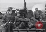 Image of American soldiers on board landing craft before D-Day invasion of Norm England United Kingdom, 1944, second 52 stock footage video 65675037051