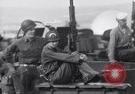 Image of American soldiers on board landing craft before D-Day invasion of Norm England United Kingdom, 1944, second 53 stock footage video 65675037051