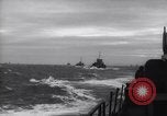 Image of Elements of Allied D-Day invasion fleet underway in World War II English Channel, 1944, second 28 stock footage video 65675037054