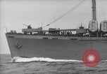 Image of Elements of Allied D-Day invasion fleet underway in World War II English Channel, 1944, second 52 stock footage video 65675037054