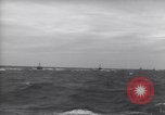 Image of Elements of Allied D-Day invasion fleet underway in World War II English Channel, 1944, second 55 stock footage video 65675037054