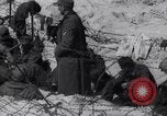Image of U.S. troops hold German POWs on Normandy beach in World War II Normandy France, 1944, second 48 stock footage video 65675037057