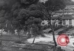 Standbild bombardiert Ölversorgung Depot Vereinigtes Königreich, 1944, aus Sekunde 12 historischem Filmmaterial Videoclip 65675037073