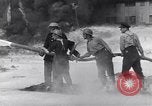Standbild bombardiert Ölversorgung Depot Vereinigtes Königreich, 1944, aus Sekunde 38 historischem Filmmaterial Videoclip 65675037073