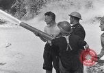 Standbild bombardiert Ölversorgung Depot Vereinigtes Königreich, 1944, aus Sekunde 44 historischem Filmmaterial Videoclip 65675037073