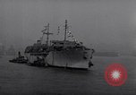 Image of Steamship, SS Marine Flasher, arriving with Displaced Persons New York City USA, 1946, second 21 stock footage video 65675037088