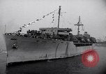 Image of Steamship, SS Marine Flasher, arriving with Displaced Persons New York City USA, 1946, second 33 stock footage video 65675037088