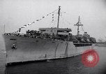 Image of Steamship, SS Marine Flasher, arriving with Displaced Persons New York City USA, 1946, second 34 stock footage video 65675037088