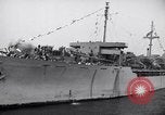 Image of Steamship, SS Marine Flasher, arriving with Displaced Persons New York City USA, 1946, second 38 stock footage video 65675037088