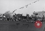 Image of Steamship, SS Marine Flasher, arriving with Displaced Persons New York City USA, 1946, second 50 stock footage video 65675037088