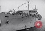 Image of Steamship, SS Marine Flasher, arriving with Displaced Persons New York City USA, 1946, second 57 stock footage video 65675037088