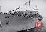 Image of Steamship, SS Marine Flasher, arriving with Displaced Persons New York City USA, 1946, second 58 stock footage video 65675037088