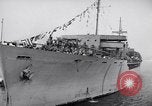 Image of Steamship, SS Marine Flasher, arriving with Displaced Persons New York City USA, 1946, second 59 stock footage video 65675037088
