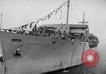 Image of Steamship, SS Marine Flasher, arriving with Displaced Persons New York City USA, 1946, second 60 stock footage video 65675037088