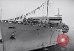 Image of Steamship, SS Marine Flasher, arriving with Displaced Persons New York City USA, 1946, second 61 stock footage video 65675037088