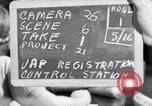 Image of Japanese Registration Control Station San Francisco California USA, 1942, second 1 stock footage video 65675037093