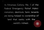 Image of New agriculture colony under Federal Emergency Relief Administration Arkansas United States USA, 1936, second 26 stock footage video 65675037099