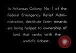 Image of New agriculture colony under Federal Emergency Relief Administration Arkansas United States USA, 1936, second 27 stock footage video 65675037099