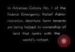 Image of New agriculture colony under Federal Emergency Relief Administration Arkansas United States USA, 1936, second 29 stock footage video 65675037099