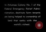 Image of New agriculture colony under Federal Emergency Relief Administration Arkansas United States USA, 1936, second 32 stock footage video 65675037099