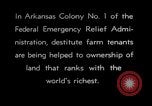 Image of New agriculture colony under Federal Emergency Relief Administration Arkansas United States USA, 1936, second 33 stock footage video 65675037099