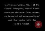 Image of New agriculture colony under Federal Emergency Relief Administration Arkansas United States USA, 1936, second 37 stock footage video 65675037099