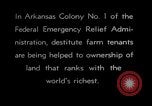 Image of New agriculture colony under Federal Emergency Relief Administration Arkansas United States USA, 1936, second 38 stock footage video 65675037099