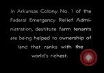 Image of New agriculture colony under Federal Emergency Relief Administration Arkansas United States USA, 1936, second 42 stock footage video 65675037099