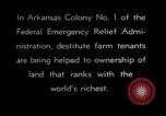 Image of New agriculture colony under Federal Emergency Relief Administration Arkansas United States USA, 1936, second 44 stock footage video 65675037099