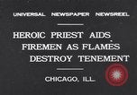 Image fire sur bâtiment Chicago Illinois USA, 1931, de la seconde 1 séquences d'archives historiques vidéo 65675037102