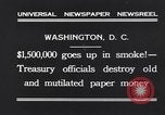 Image mutilés papier monnaie détruit Washington DC USA, 1931, de la seconde 3 séquences d'archives historiques vidéo 65675037104