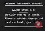 Image mutilés papier monnaie détruit Washington DC USA, 1931, de la seconde 5 séquences d'archives historiques vidéo 65675037104