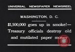 Image mutilés papier monnaie détruit Washington DC USA, 1931, de la seconde 6 séquences d'archives historiques vidéo 65675037104