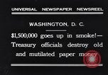 Image mutilés papier monnaie détruit Washington DC USA, 1931, de la seconde 9 séquences d'archives historiques vidéo 65675037104