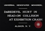 Image Accident de voiture sur la tête de poulet jeu de pilotes Albion New York USA, 1931, de la seconde 4 séquences d'archives historiques vidéo 65675037106