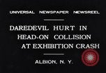 Image Accident de voiture sur la tête de poulet jeu de pilotes Albion New York USA, 1931, de la seconde 5 séquences d'archives historiques vidéo 65675037106