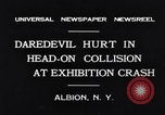 Image Accident de voiture sur la tête de poulet jeu de pilotes Albion New York USA, 1931, de la seconde 7 séquences d'archives historiques vidéo 65675037106