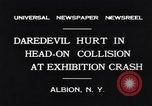 Image Accident de voiture sur la tête de poulet jeu de pilotes Albion New York USA, 1931, de la seconde 8 séquences d'archives historiques vidéo 65675037106
