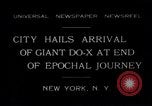 Image flying boat allemand Dornier Do-X New York City USA, 1931, de la seconde 1 séquences d'archives historiques vidéo 65675037107