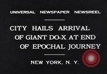 Image flying boat allemand Dornier Do-X New York City USA, 1931, de la seconde 5 séquences d'archives historiques vidéo 65675037107