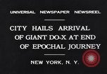 Image flying boat allemand Dornier Do-X New York City USA, 1931, de la seconde 7 séquences d'archives historiques vidéo 65675037107