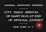 Image flying boat allemand Dornier Do-X New York City USA, 1931, de la seconde 8 séquences d'archives historiques vidéo 65675037107
