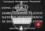 Image homeguards gage de l'indépendance Vienne Autriche, 1933, de la seconde 1 séquences d'archives historiques vidéo 65675037115