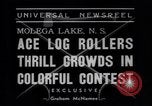 Standbild log Rollen Nova Scotia, 1938, aus Sekunde 4 historischem Filmmaterial Videoclip 65675037141