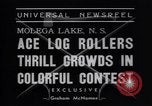 Standbild log Rollen Nova Scotia, 1938, aus Sekunde 6 historischem Filmmaterial Videoclip 65675037141