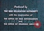 Image of Japanese relocated United States USA, 1944, second 9 stock footage video 65675037154